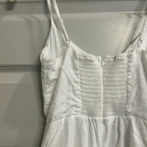 Reformation Holt Linen Dress White - Picture 5 of 6